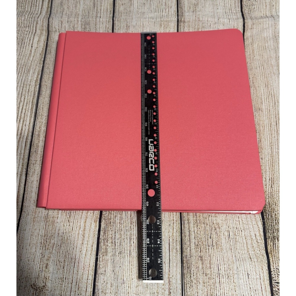Creative Memories 12x12 Flex-Hinge Scrapbook Album Book Salmon Coral & 30 pages - Picture 2 of 4